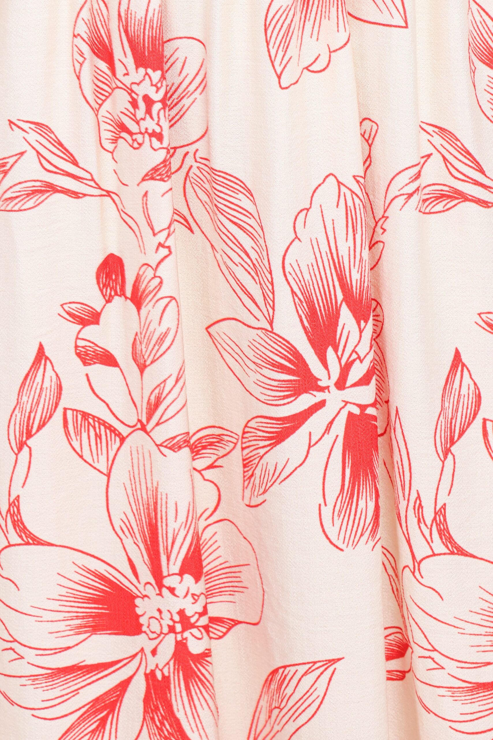 avania strapless midi dress red floral avania strapless midi dress red floral