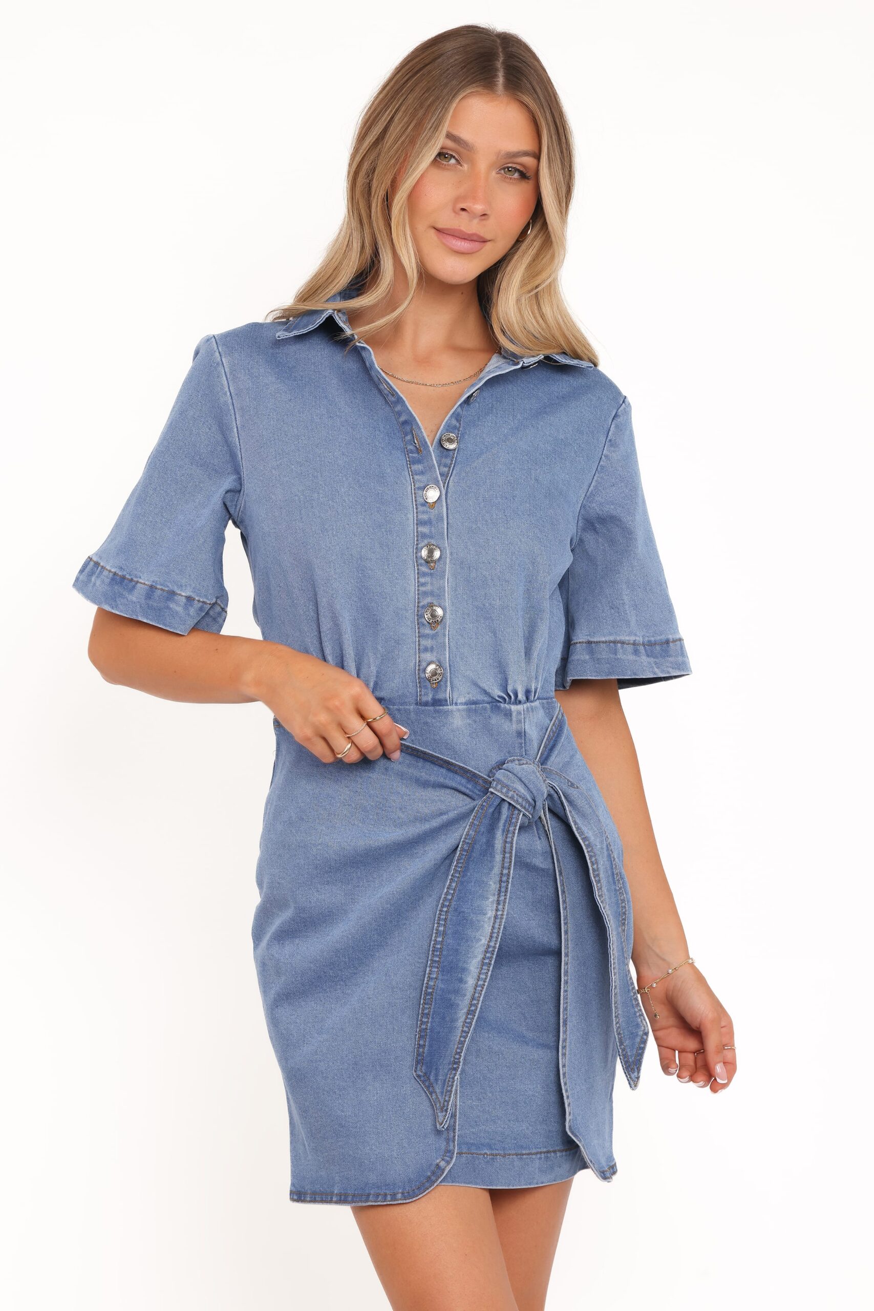 leyton mini dress denim chambray leyton mini dress denim chambray