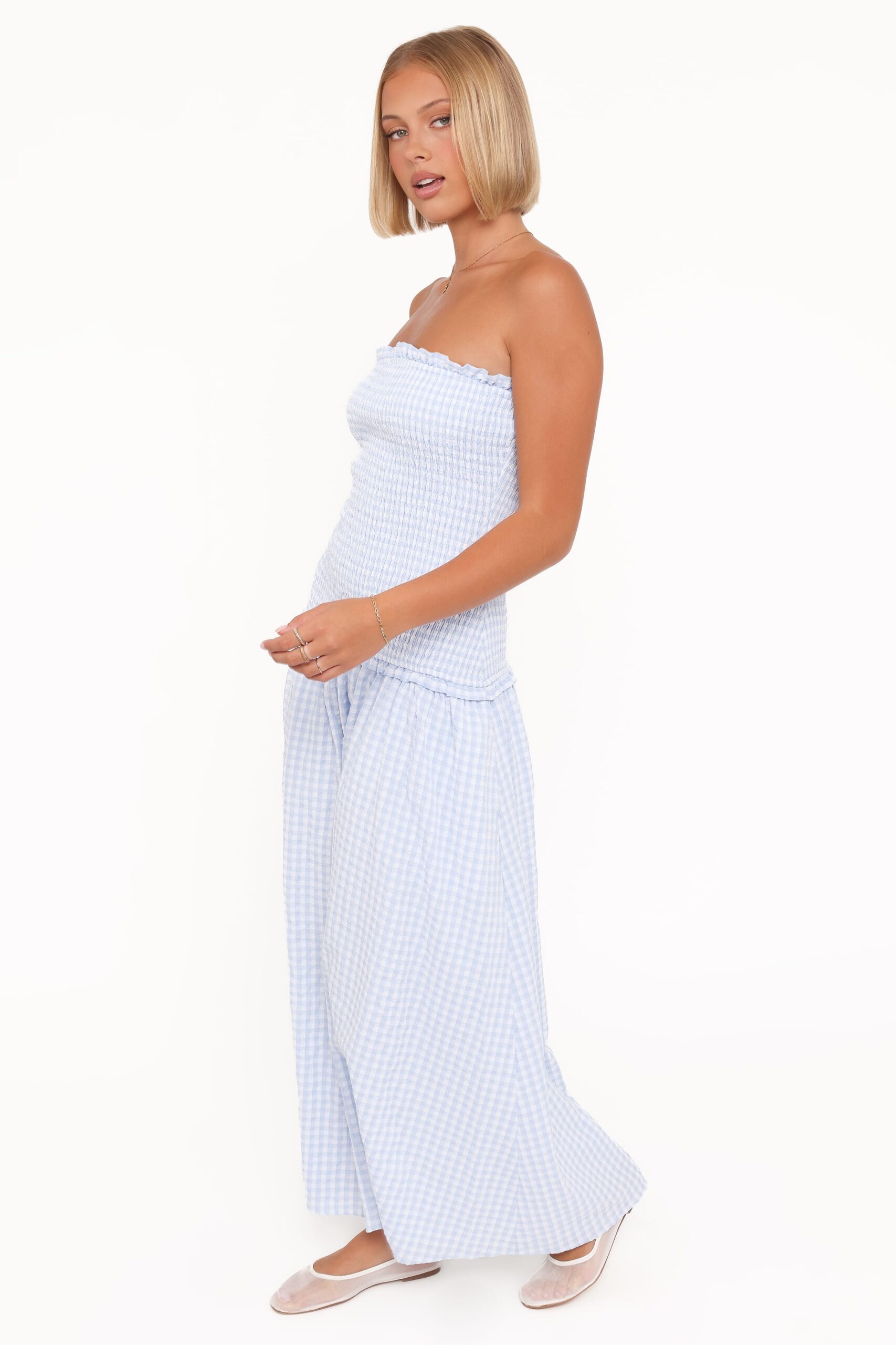 parkway maxi dress blue gingham parkway maxi dress blue gingham