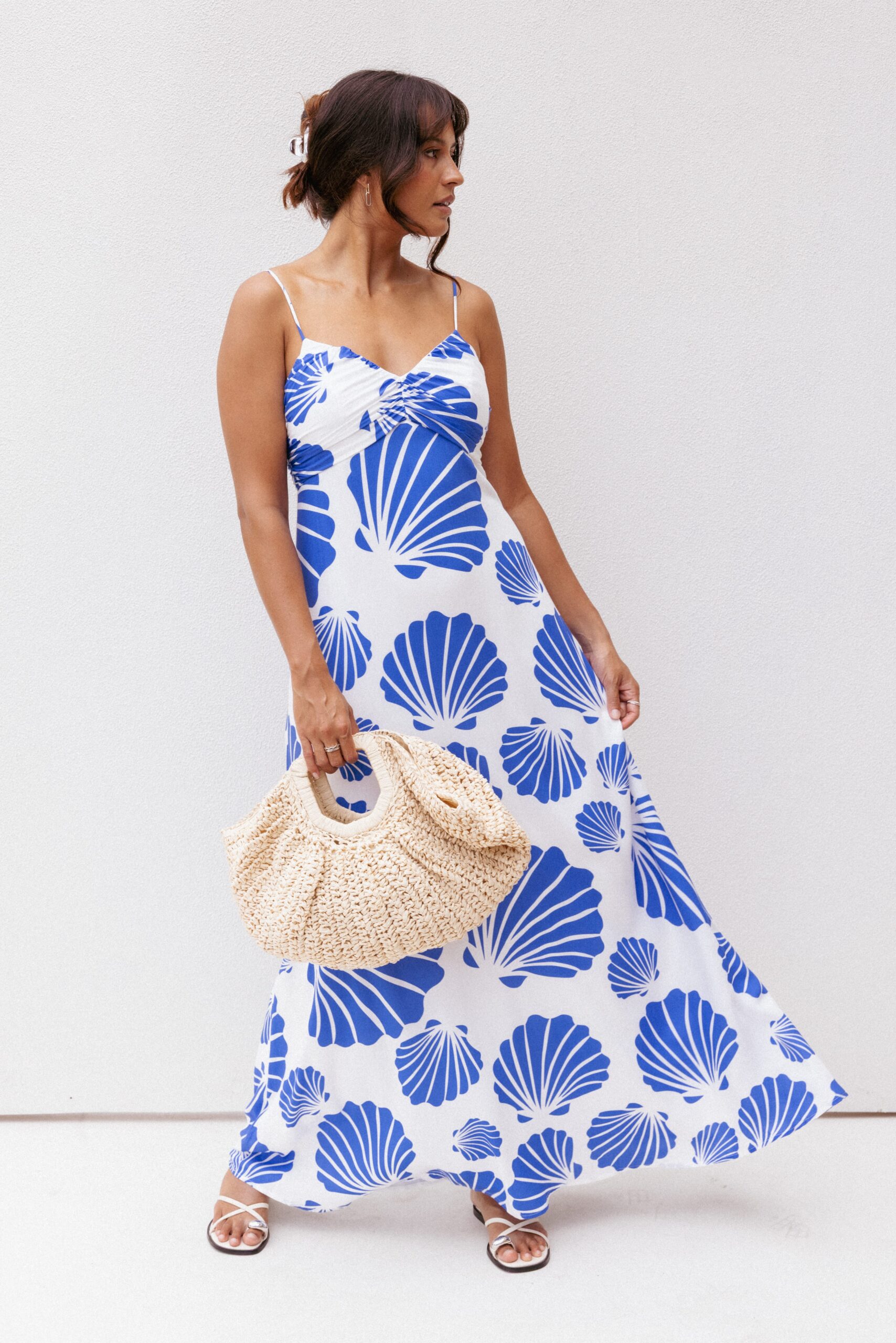 tyla maxi dress blue shell tyla maxi dress blue shell