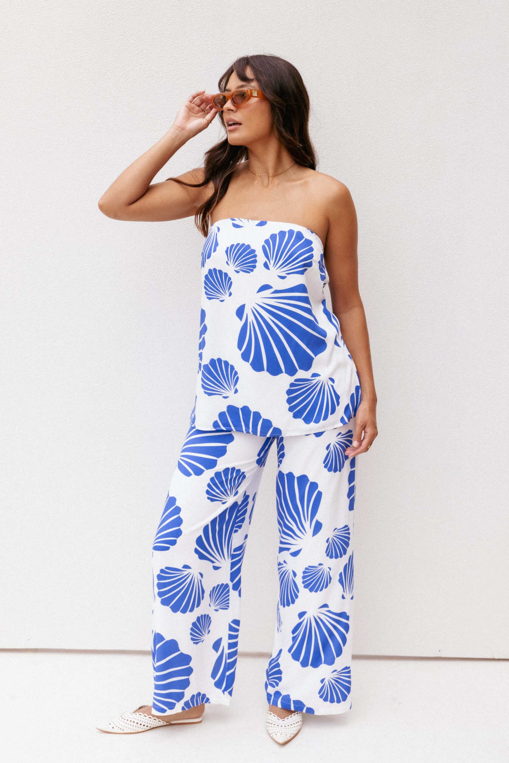 kristy pant set blue shell kristy pant set blue shell