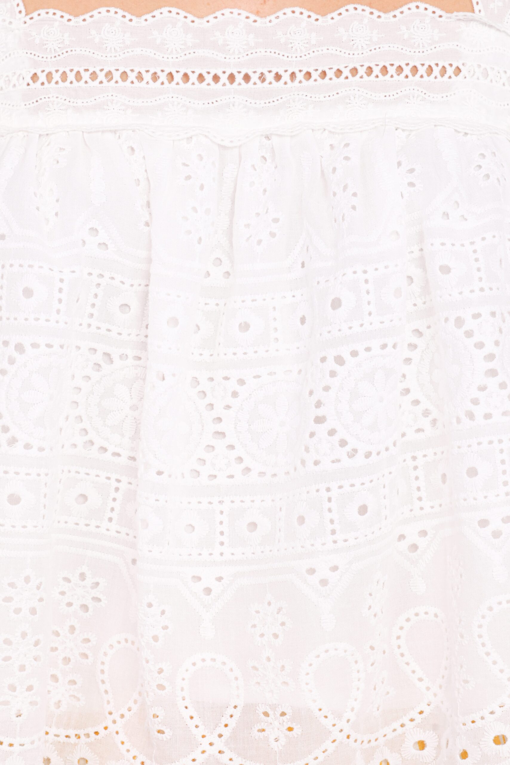 aideen eyelet top white aideen eyelet top white